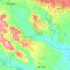 Topografische kaart Montescaglioso, hoogte, reliëf