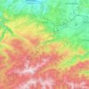 Topografische kaart Săliște, hoogte, reliëf