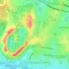 Topografische kaart Pemulwuy, hoogte, reliëf