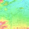 Topografische kaart Cibungbulang, hoogte, reliëf