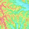 Topografische kaart Paldau, hoogte, reliëf