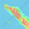Topografische kaart Aceh, hoogte, reliëf