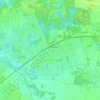 Topografische kaart Długołęka, hoogte, reliëf