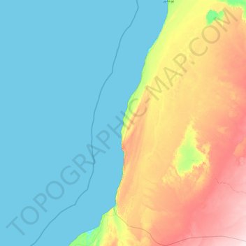 Topografische kaart Jraifia ⵊⵔⴰⵢⴼⵉⵢⴰ الجريفية, hoogte, reliëf