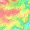 Topografische kaart Oberstreit, hoogte, reliëf