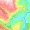 Topografische kaart Navea, hoogte, reliëf
