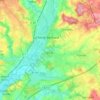 Topografische kaart Cherré-Au, hoogte, reliëf