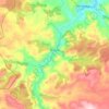 Topografische kaart Mochales, hoogte, reliëf