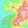 Topografische kaart Kaligesing, hoogte, reliëf