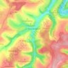 Topografische kaart Breidenbach, hoogte, reliëf