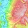 Topografische kaart 37691, hoogte, reliëf