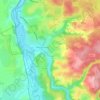 Topografische kaart Meaulne, hoogte, reliëf