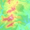 Topografische kaart Semillas, hoogte, reliëf