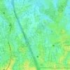 Topografische kaart Pinang Ranti, hoogte, reliëf