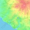 Topografische kaart 85180, hoogte, reliëf