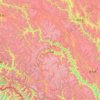 Topografische kaart Pasho County, hoogte, reliëf
