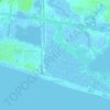 Topografische kaart Caswell Beach, hoogte, reliëf