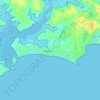 Topografische kaart 56750, hoogte, reliëf
