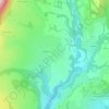 Topografische kaart Fitignieu, hoogte, reliëf
