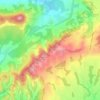 Topografische kaart Tirapu, hoogte, reliëf
