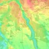 Topografische kaart Biały Bór, hoogte, reliëf