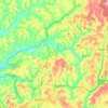 Topografische kaart Rayne Township, hoogte, reliëf
