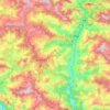 Topografische kaart Berinag, hoogte, reliëf