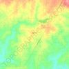 Topografische kaart Sylvania, hoogte, reliëf