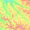 Topografische kaart Gurinhatã, hoogte, reliëf