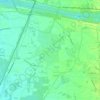 Topografische kaart Rognonas, hoogte, reliëf
