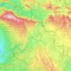Topografische kaart 84390, hoogte, reliëf