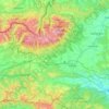 Topografische kaart okres Poprad, hoogte, reliëf