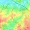Topografische kaart Stapleford Abbotts, hoogte, reliëf
