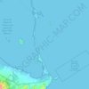 Topografische kaart Espacios abiertos e islas del Mar Menor, hoogte, reliëf