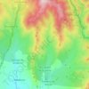 Topografische kaart Horcajuelo de la Sierra, hoogte, reliëf