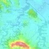 Topografische kaart Rowosari, hoogte, reliëf