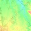 Topografische kaart Ribera del Fresno, hoogte, reliëf