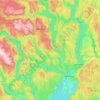 Topografische kaart Ringerike, hoogte, reliëf
