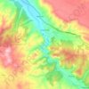 Topografische kaart Villafeliche, hoogte, reliëf
