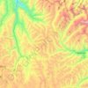Topografische kaart Ticlacayán, hoogte, reliëf
