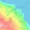 Topografische kaart Brindisi, hoogte, reliëf