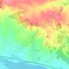 Topografische kaart Ligota Wielka, hoogte, reliëf