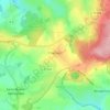 Topografische kaart Chahains, hoogte, reliëf