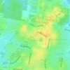 Topografische kaart Bidwill, hoogte, reliëf