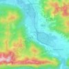 Topografische kaart Unterammergau, hoogte, reliëf