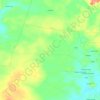 Topografische kaart Jamali, hoogte, reliëf