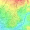 Topografische kaart Kumintang Ilaya, hoogte, reliëf