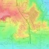 Topografische kaart Alta Barda, hoogte, reliëf