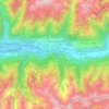 Topografische kaart Ponte in Valtellina, hoogte, reliëf