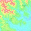 Topografische kaart Monte Alverne, hoogte, reliëf